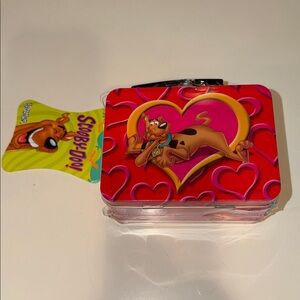 Vintage Scooby-Doo Heart Tin Box with Valentine’s Inside Sealed with tag